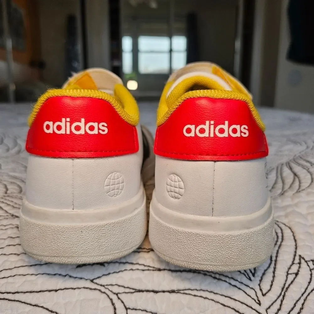 VGUC Adidas Disney Grand Court Mickey Mouse Velcro Sneakers Kids 2